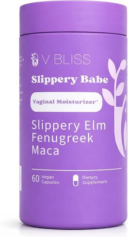 كبسولات V Bliss Slippery Babe المرطبة للمهبل | يخفف من جفاف المهبل باستخدام الدردار الزلق والحلبة والماكا | مرة واحدة يوميًا، 60 كبسولة in Saudi Arabia