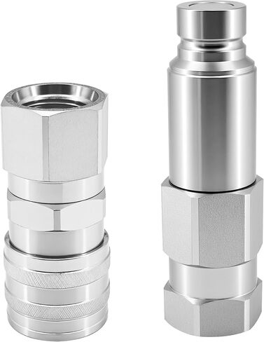 Male & Female Flat Face Coupler Kit 7246777 7246790 Compatible with Bobcat 542 653 751 853 963 B100 B200 B250 BL275 319 320 334 418 425 428 430 E08 E10 E32i E35 2300 5600 in Saudi Arabia