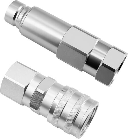 Male & Female Flat Face Coupler Kit 7246777 7246790 Compatible with Bobcat 542 653 751 853 963 B100 B200 B250 BL275 319 320 334 418 425 428 430 E08 E10 E32i E35 2300 5600 in Saudi Arabia
