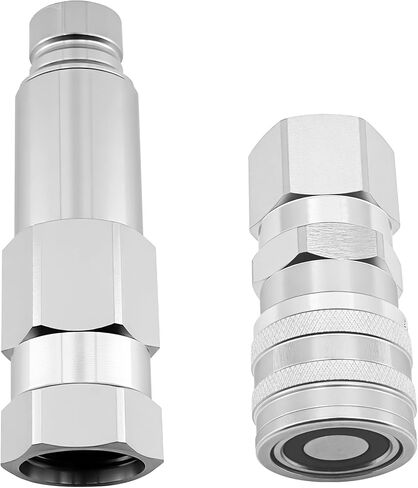 Male & Female Flat Face Coupler Kit 7246777 7246790 Compatible with Bobcat 542 653 751 853 963 B100 B200 B250 BL275 319 320 334 418 425 428 430 E08 E10 E32i E35 2300 5600 in Saudi Arabia
