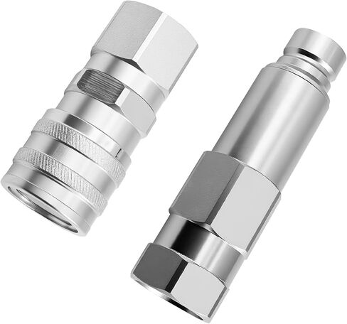 Male & Female Flat Face Coupler Kit 7246777 7246790 Compatible with Bobcat 542 653 751 853 963 B100 B200 B250 BL275 319 320 334 418 425 428 430 E08 E10 E32i E35 2300 5600 in Saudi Arabia