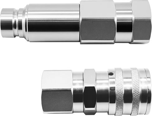 Male & Female Flat Face Coupler Kit 7246777 7246790 Compatible with Bobcat 542 653 751 853 963 B100 B200 B250 BL275 319 320 334 418 425 428 430 E08 E10 E32i E35 2300 5600 in Saudi Arabia