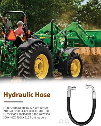 4 قطعة AW29374 خرطوم هيدروليكي مناسب لجون ديري D120 H120 H130 H160 H165 D160 D170 120E 120R 200X 200CX 210 300 300X 300CX 300E 300R 400E 400X 400CX 410 419 420 430 512 لوادر أمامية in Kuwait
