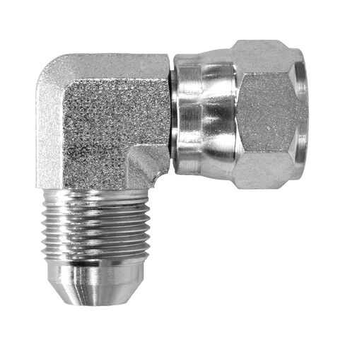 6500-08-10 تركيب هيدروليكي 1/2 "ذكر JIC X 5/8" أنثى JIC دوار 90 درجة من الفولاذ الكربوني in Kuwait