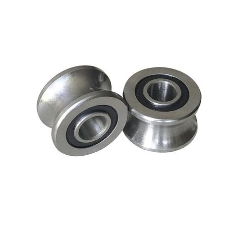 4 PCS U22 U Groove Bearing line Walking Guide Track Roller 8x22.5x14.5x13.5mm in Saudi Arabia