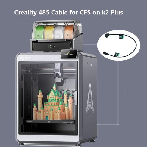 Cregrant3D Official 485 CFS Express Cable, Compatible K2 Plus/Hi Combo/ K1C/ K1 SE/ K1/ K1 Max 3D Printers with CFS Filament System, USB Data Durable Efficient Transfer Cables 45cm in Saudi Arabia