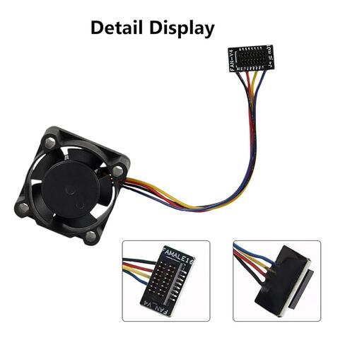 طابعة ثلاثية الأبعاد DC5V 2510 مروحة تبريد Hotend لمختبر Bambu P1P/P1S، تيار 25x25x10 مم 0.2 أمبير للطابعة ثلاثية الأبعاد، أجزاء ملحقات الطابعة ثلاثية الأبعاد بمروحة التبريد مع خط كابل 70 مم و14000 ± 10% دورة في الدقيقة in Kuwait