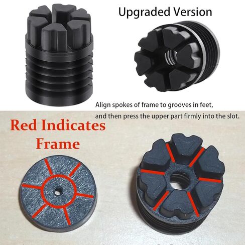 8Pcs 3D Printer Anti Vibration Feet Compatible for Bambu Lab X1C/P1P/P1S Anti Vibration Feet, High-Temp Upgraded P1S Anti-Vibration Pads, in Saudi Arabia
