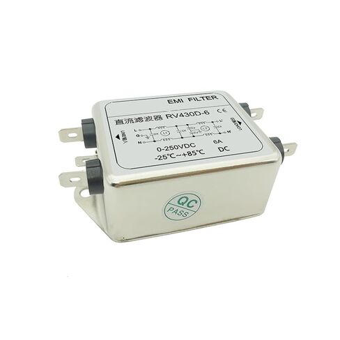 RV430D-6A تيار مستمر ثنائي القسم مرشح الطاقة المحسن 6 فولت 12 فولت 24 فولت 36 فولت 48 فولت 64 فولت 110 فولت 220VDC in Saudi Arabia