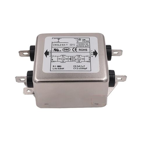 CW3L2 01 مرشح الطاقة 10A مضاد للتدخل أحادي الطور لتنقية التيار المتردد S(CW3L2-6A -T -01 6A ثنائي المرحلة) in Kuwait