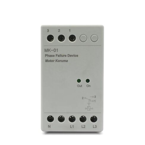 1 قطعة MK-01 3 مراحل ومحايد 230VAC يحمي المحرك من فشل الطور وجهاز فشل طور عدم توازن الجهد in Kuwait