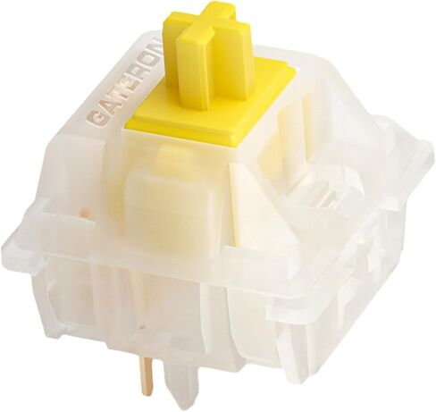 GATERON KS-3X1 V2 Milky Yellow Pro لوحة مفاتيح خطية 5 سنون مسبقة التشحيم للوحة المفاتيح الميكانيكية للألعاب MX (110 قطعة، Milky Yellow Pro) in Saudi Arabia