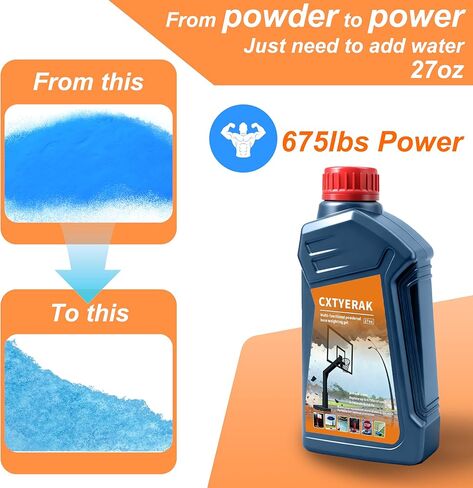Sand for Basketball Hoop Base,27 Oz Multi-Functional Base Weighted Gel for Punching Bag Filler,Sand Bags,Outdoor Umbrellas and Volleyball Nets(Apply with Water,Replaces Up to 675 Lbs Sand) in Saudi Arabia
