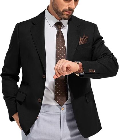 Men's Suits Slim Fit Casual Knit Blazer Sport Coats Suits Jacket Lightweight Wedding Business Party Two Buttons Men Blazer in Saudi Arabia