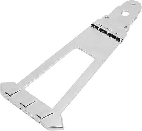 6 String Guitar Trapeze Tailpiece Bridge, 6 String Trapeze Tailpiece for Jazz Archtop Electric Guitar Replacement, Round Head Ni Plated Alloy Jazz Archtop Guitar Bridge(#2) in Saudi Arabia