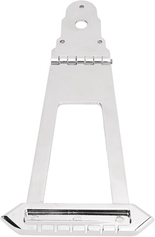 6 String Guitar Trapeze Tailpiece Bridge, 6 String Trapeze Tailpiece for Jazz Archtop Electric Guitar Replacement, Round Head Ni Plated Alloy Jazz Archtop Guitar Bridge(#2) in Saudi Arabia