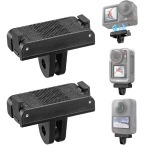 FitStill [2PCS Magnetic Quick Release Adapter Connection Connection متوافق مع DJI Osmo Action 5 Pro Action 4 Action 3 Extension Tripode Selfie Action 5Pro/4/3 Accessories in Kuwait