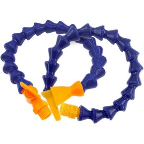 Water Oil Coolant Hose, 400mm Round Nozzle Flexible Plastic Coolant Pipe 1/4 3/8 1/2 inch For CNC Lathe Milling(1 4 Flat Switch 6pc) in Saudi Arabia