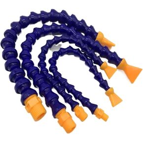 Water Oil Coolant Hose, Plastic Flat Nozzle Cooling Oil Water Pipe 1/8-1/2 inch Thread 30-60cm(Flat 02 x50cm) in Saudi Arabia