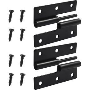 2 Pack 2.5 Inch Black Lift Off Hinge Heavy Duty H-Shaped Hinge Repair Hardware Butt Hinges Left Handed Slip Joint Flag Hinges for Indoor DIY Projects in Kuwait
