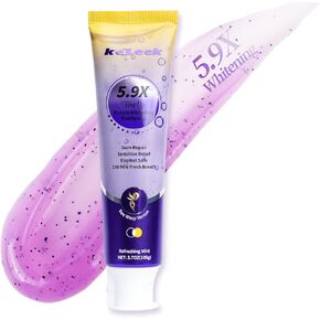 Purple Whitening Toothpaste -Tone-Up Formula,Stain Remover, Plaque Remover,Appropriate for Sensitive Teeth-150MIN Mint in Saudi Arabia