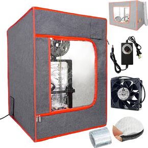 Upgraded Dual-Placement 3D Printer Enclosure Small Grow Tent with Smart Control Ventilation Fan Exhaust kit Compatible with BambuLab A1,A1 Mini, Ender 3 V3 SE/KE Protective Cover Tent in Kuwait
