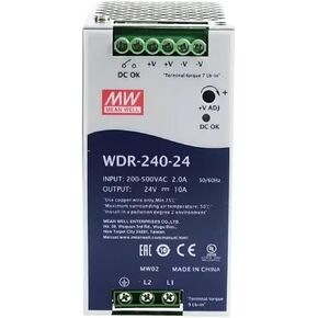 WDR-240-24 240 واط مخرج واحد مصدر طاقة السكك الحديدية الصناعية DIN WDR-240 24V 10A in Kuwait