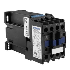 Baomain 3-Pole DC Contactor CJX2-1801 24VDC Coil، 3NO+1NC مساعد، 660V 3-Phase، DIN Rail Mount in Kuwait