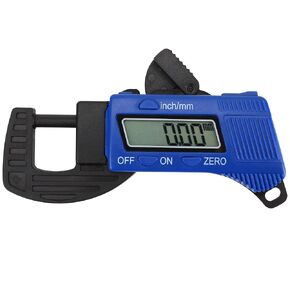 Digital Thickness Gauge Micrometer 0-12.7mm Portable Measuring Tool with Display, Inch/Metric Calipers for Mechanics and Machinist Micrometer (No Battery Included) in Kuwait