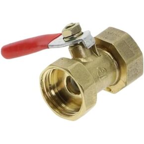 1Pc Female Thread Pneumatic Mini Ball Valve Brass Connector Joint, Copper Fitting Coupler Adapter, Water and Air 1/4 3/8 1/2 BSP(1/8") in Saudi Arabia