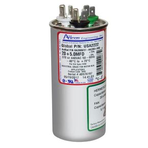 20+5 mfd 370/440 Capacitor Compatible Replacement for Dometic Duo-Therm RV Air Conditioner 3100248.073 in Kuwait