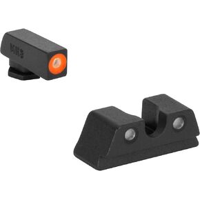 Meprolight Mepro Hyper-Bright Tritium Day/Night Sights - Tritium Powered Fixed Pistol Optic, No Battery Required, Glock Standard Frame, Orange Ring in Kuwait