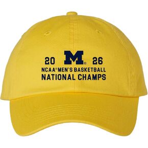 UGP Campus Apparel Michigan Wolverines 2026 أبطال كرة السلة الوطنيين، فريق رياضي بسيط، قبعة أبي in Kuwait