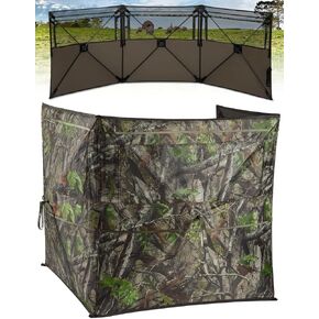 Tidewe Hunting Blind for Turkey ، SEE 3 PANEL SEE مع حقيبة حمل ، صامتة وتسرب منبثقة أعمى لصيد شخص 1-2 ، CAMO G2 GREEN in Kuwait
