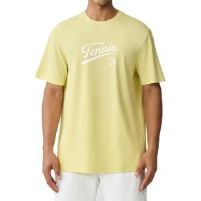 K-Swiss Men's Tennis Graphic T-Shirt - Silky Soft Premium Crewneck Tee Breathable Short Sleeve Casual Athletic Shirt in Kuwait