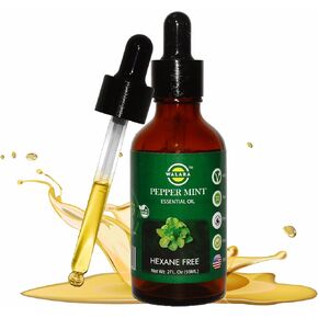 Peppermint Essential Oil - 2 oz | 100% Pure & Natural for Aromatherapy, Skin, Hair & Scalp Care in Saudi Arabia