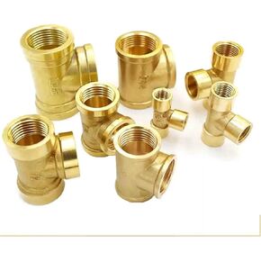 1 قطعة 1/8 "1/4" 3/8 "1/2" 3/4 "1" 2 "BSPP أنثى النحاس متساوية المحملة 3 طرق الأنابيب وصلة أنبوب تركيب المياه (1/4") وصلات المواسير in Kuwait