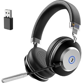 Wantek Wireless سماعات الرأس مع ضوضاء AI إلغاء سماعات الرأس الميكروفون بلوتوث - سماعات Bluetooth V5.2 مع Dongle USB in Kuwait