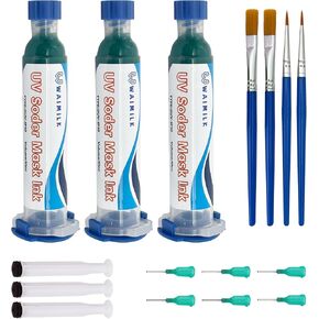 3PCS UV Solder Mask UV Light Curing Solder Mask Ink BGA, PCB Solder Resist Ink- Green INK BY WAIMILK in Saudi Arabia