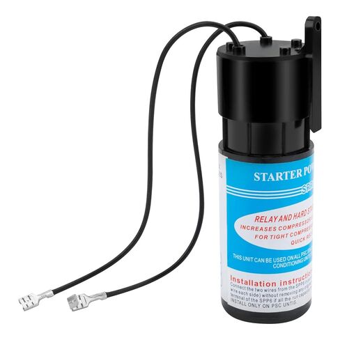 PalpitateC SPP6 طقم البدء الصلب للتتابع/المكثف المتوافق مع ضاغط HVAC، استبدال مكثف البدء الصلب 115 فولت من خلال 288VAC طقم البدء الصلب لـ SPP6/TJ90HS6/AP4502872/DST-6/ERPP6/HS6/HS650/35702 in Kuwait
