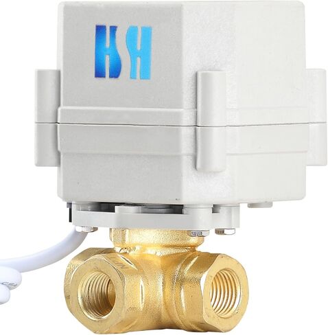 1" NPT 110-230VAC Brass 3 Way L Type Position Feedback Electrical On/Off Auto Return Motorized Ball Valve in Saudi Arabia