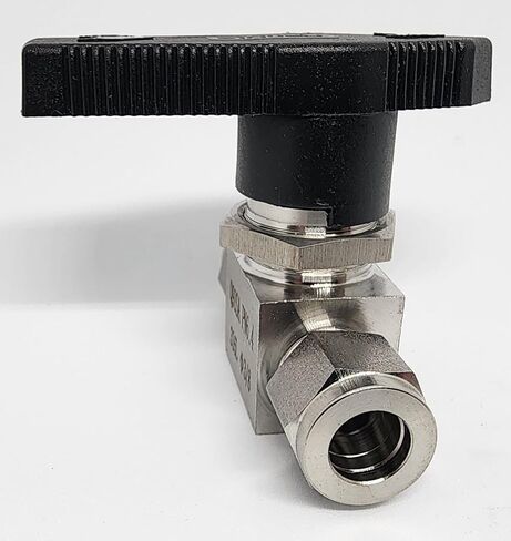 Stainless Steel Ball Valve, 3/8", 316 SS, 1000 PSI. Swagelok Compatible SS43GS6, Parker Compatible 6A-MB6L-PFA-SSP. 3/8" Valve. in Saudi Arabia