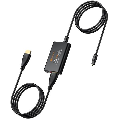 Neoteck ARC/eARC Audio Extractor, HDMI ACR Audio to Optical Extractor with Supports PCM 2.0, Dolby 5.1, DTS 5.1, 24bit/192kHz, Plug and Play, Suitable for TV, Home Cinema & Legacy Audio Systems in Saudi Arabia