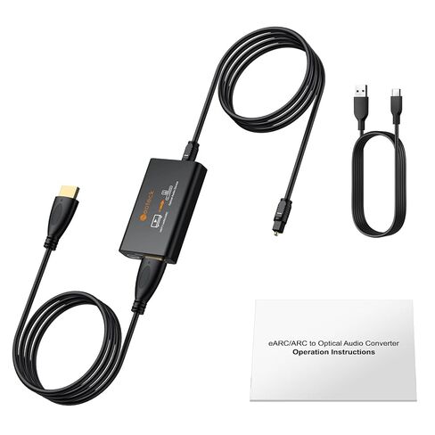 Neoteck ARC/eARC Audio Extractor, HDMI ACR Audio to Optical Extractor with Supports PCM 2.0, Dolby 5.1, DTS 5.1, 24bit/192kHz, Plug and Play, Suitable for TV, Home Cinema & Legacy Audio Systems in Saudi Arabia