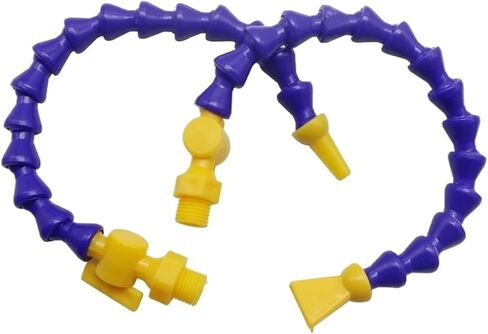 Water Oil Coolant Hose, 1/4 3/8 1/2 inch BPS Male Thread Plastic Pneumatic Coolant Hose(Flat-500mm,1/2") in Saudi Arabia