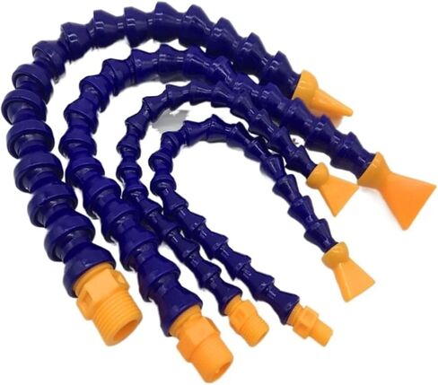 Water Oil Coolant Hose, Plastic Flat Nozzle Cooling Oil Water Pipe 1/8-1/2 inch Thread 30-60cm(Flat 02 x50cm) in Saudi Arabia