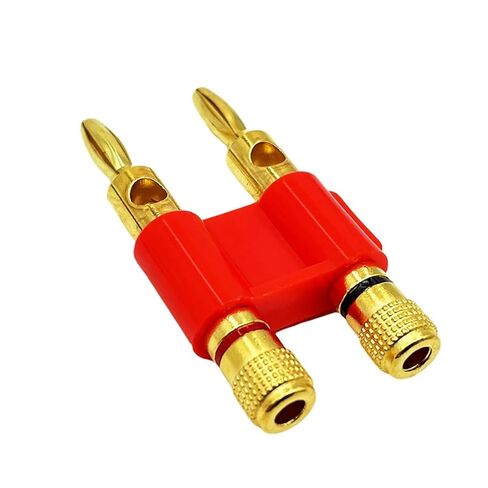 20PCS 4mm Double Banana Plug Test Wire Connector - Solder-Free Lantern Head & Gold Plated Terminal(Red10Pcs Black10Pcs) in Saudi Arabia
