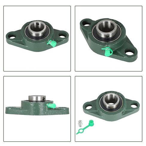 10Pcs UCFL205-16 Pillow Block Bearings 1 Inch Bore Mounted Pillow Block Bearings 2 Bolt, Self Alignment in Saudi Arabia