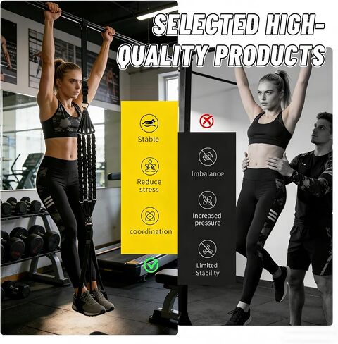 Pull Up Assistance Bands, Heavy Duty Resistance Bands for Pull Up Bar, 75-300lbs Adjustable Assist Bands with 5 Loop Bands & Cooling Towel, Home Gym Fitness for Men Women in Saudi Arabia