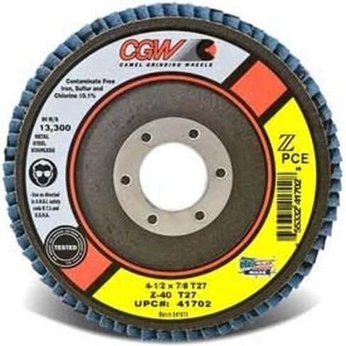 CGW Camel - أقراص فلاب Z-Poly Economy 4-1/2 بوصة × 7/8 بوصة 40 حبيبة - الكمية 10-41702 in Kuwait